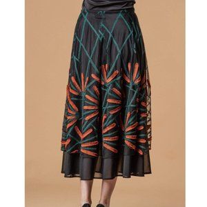 Anthropologie - Eva Franco Flannery Cattail Skirt